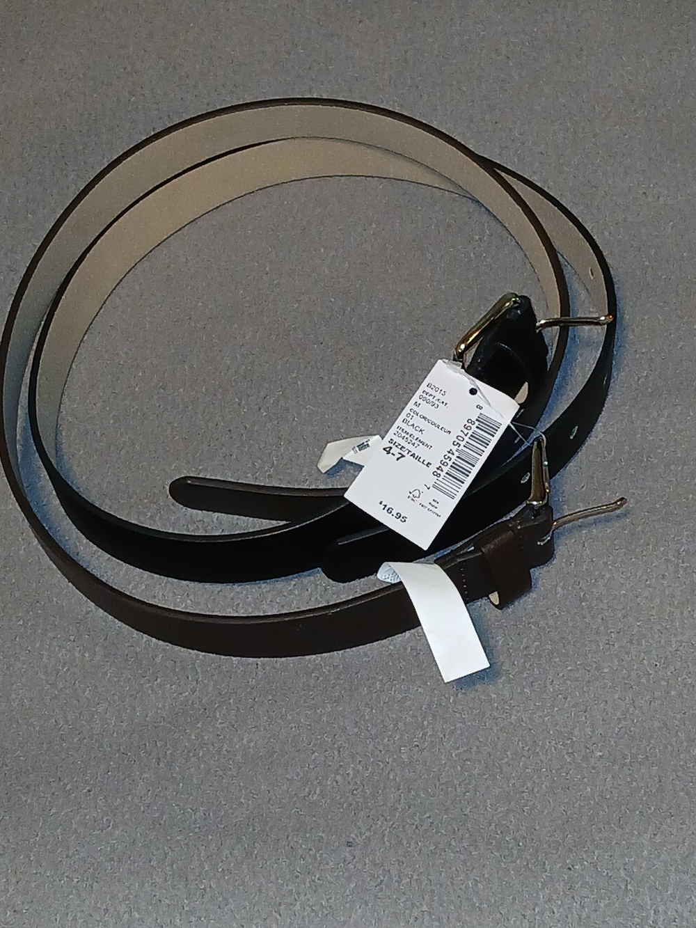 The Children's Place Girls' Brown and Black Skinny Belt Duo